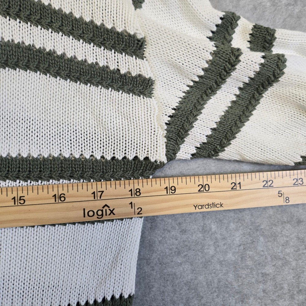 Z Supply x Evereve Womens S Striped Short Sleeve Sweater Coastal Preppy Knit - Picture 8 of 10